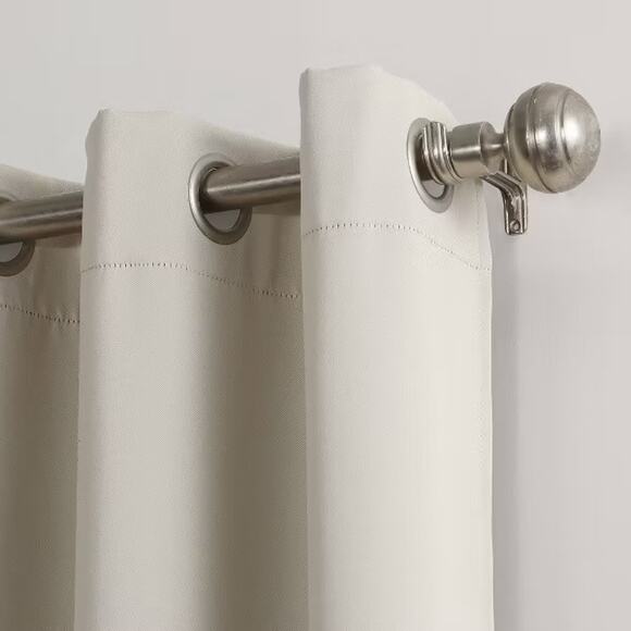 Sun Zero 40x84" Blackout Kenneth Energy Saving Grommet Curtain Panel Cream* - Picture 1 of 6